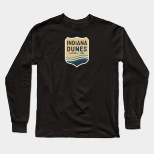 Indiana Dunes Retro Vintage Emblem Long Sleeve T-Shirt